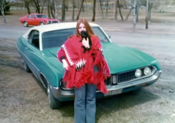 Cool car, sweet puppy and me! April 1975 ©D.D.B.