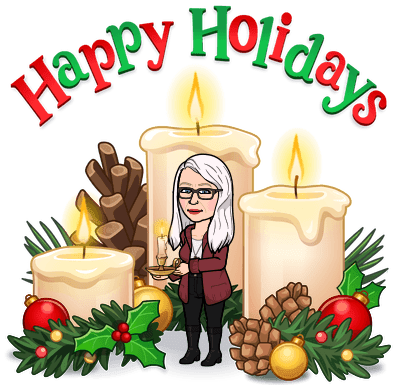 Happy Holidays bitmoji