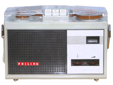 philips 1960s reel to reel tape recorder