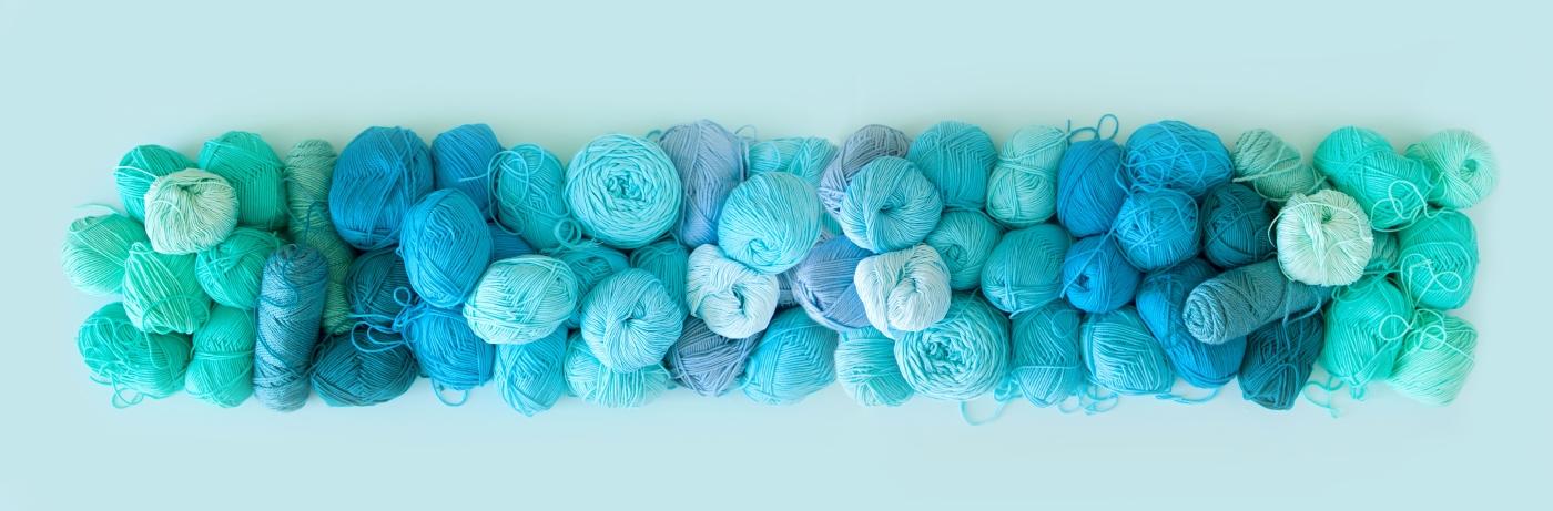 shades of aquamarine yarn