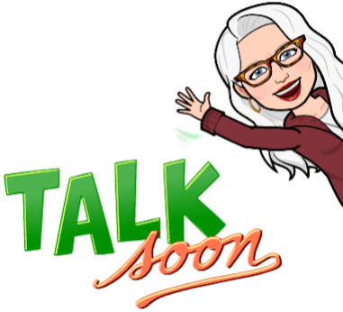 talk soon new bitmoji