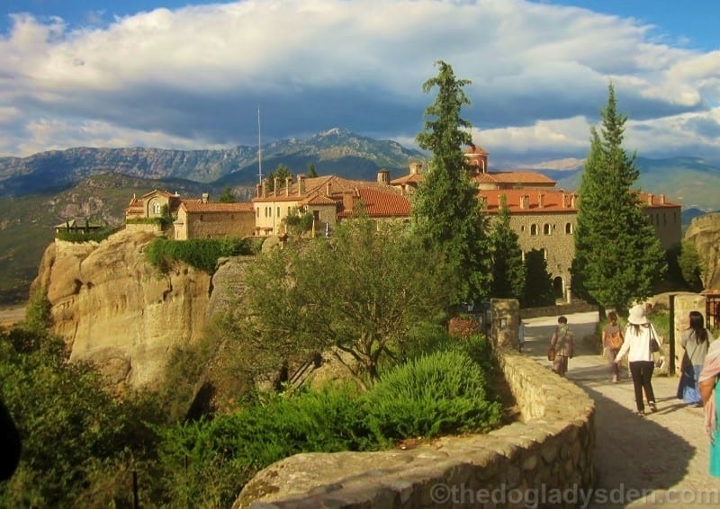 entrance to st. stephen`s monastery, Meteora