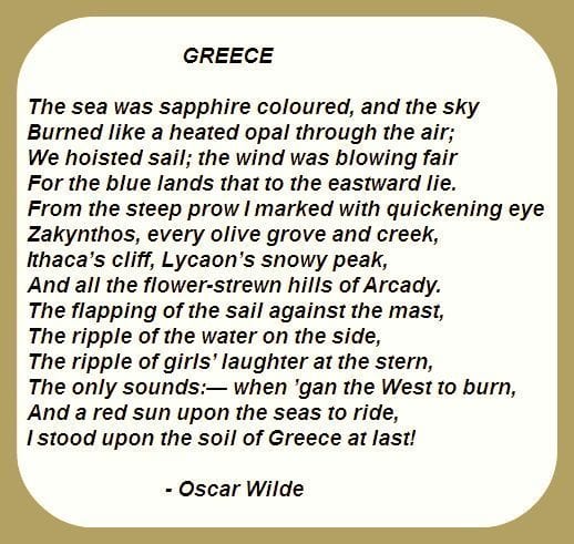 Zorba the Greek, Oscar Wilde poem about Greece | #AtoZChallenge