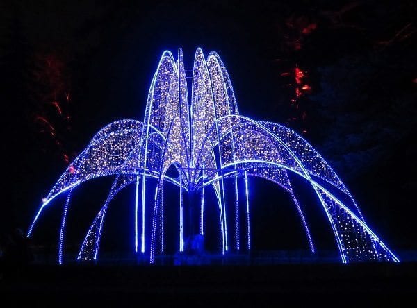 Blue Fountain Sculpture