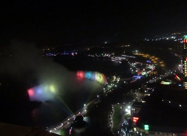 Skylon Tower Falls view