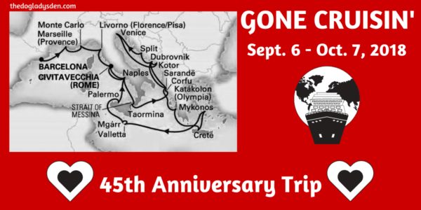 Gone Cruisin' 45th anniversary trip