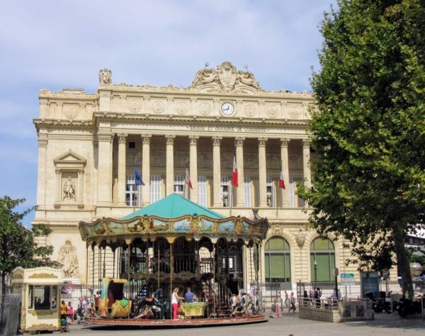 Marseille old port antique carousel