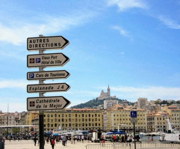 Marseille Old Port Street signs