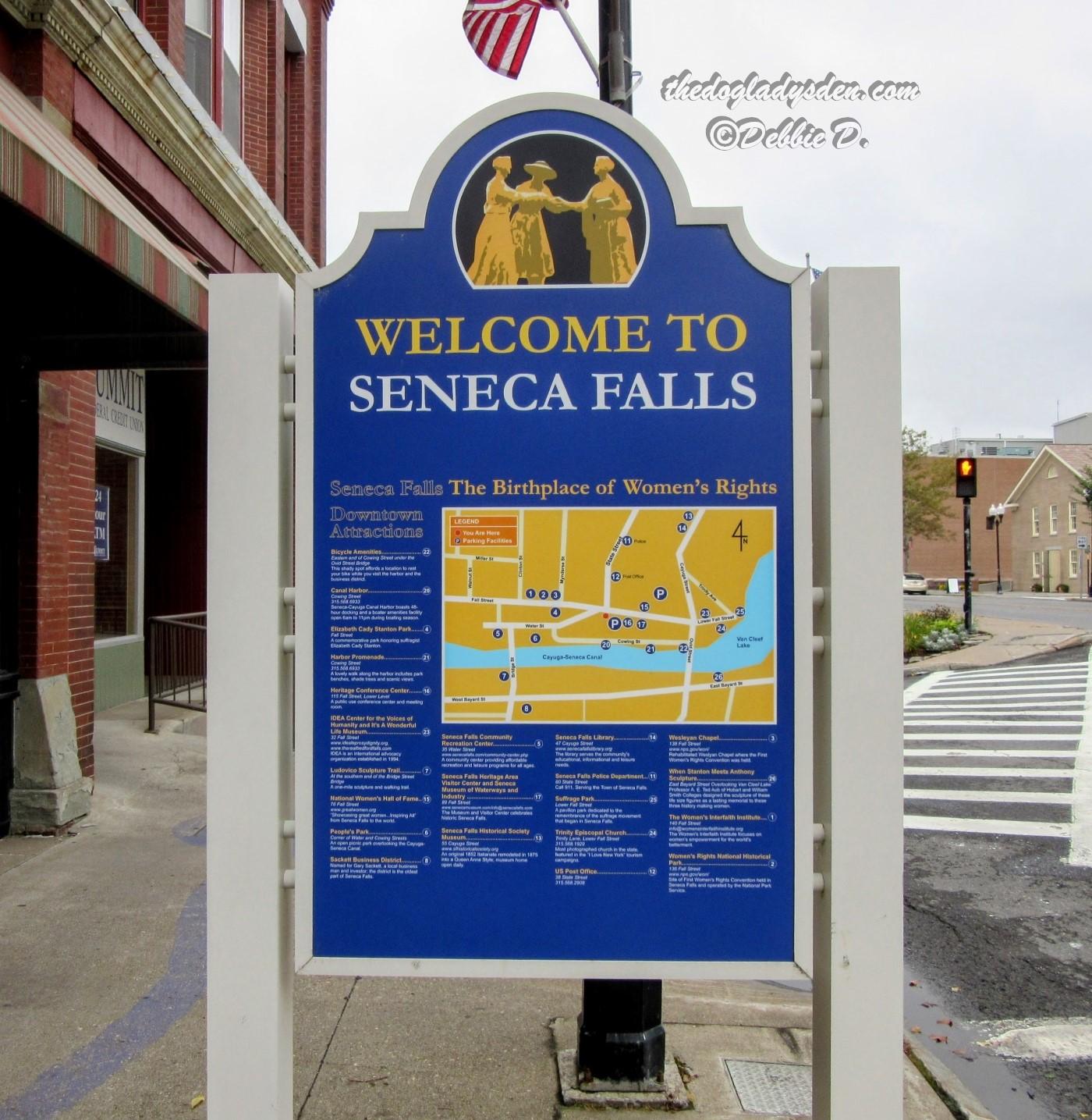 seneca falls downtown welcome sign