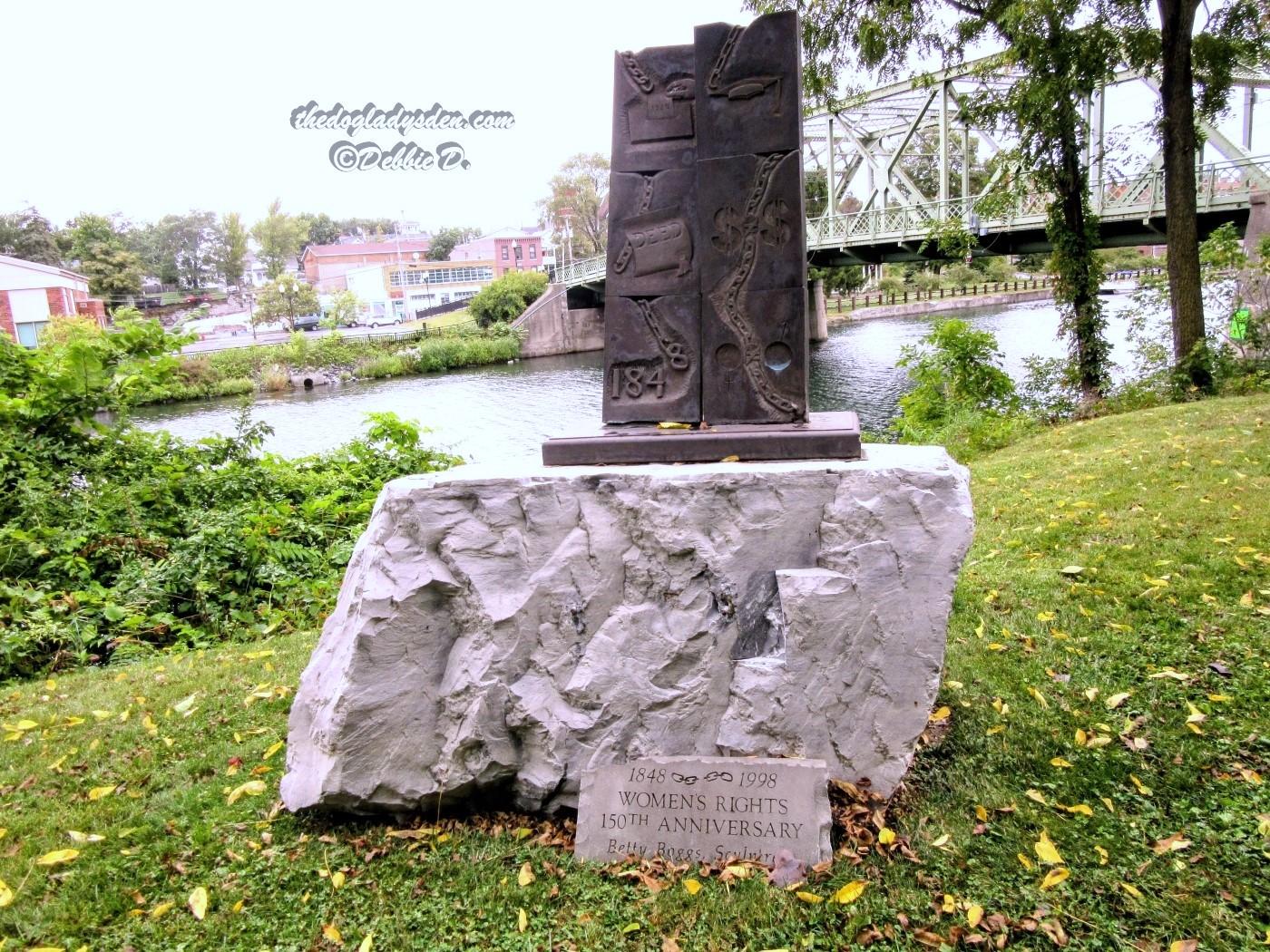 seneca falls sculpture - 15oth anniversary of women's rights first convention